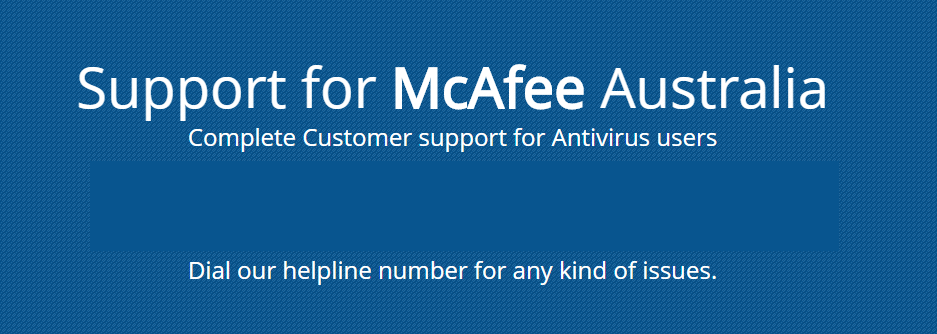mcafee Antivirus Support Number